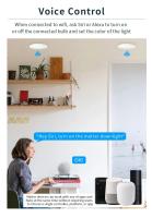 Zemismart Bombilla LED Inteligente WiFi RGBCW Redonda 9W 12W 15W Certificada Matter Control Remoto Homekit Alexa Google Home Smartthings App Para El Hogar - details 2