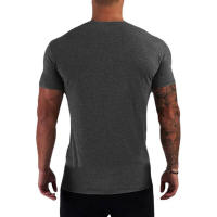 Camiseta De Hombre Estampada De Murciélago Clásica Verano Moda Algodón Ajustada V-Neck Manga Corta Transpirable Deportiva Casual - details 5