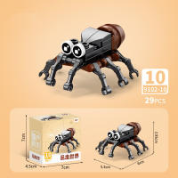 Bloques De Construcción De Animales Del Mundo Insecto Scorpion Mantis Hormiga Araña Pájaro Marino Regalo Para Niños Adornos De Escritorio Bloques Pequeños Compatible Con Lego ABS Sin Batería - details 30