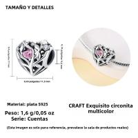 Pendiente Original De Joyería De Moda Clásica Serie Romántica Loto De Bolas S925 Plata Pura Con Zirconia Regalo DIY - details 37