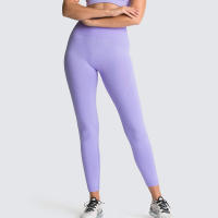 Leggings De Yoga Sin Costuras Para Mujer Levantador De Glúteos Deportivos De Fitness Y Gimnasio Pantalones De Running Terciopelo De Nylon De Cintura Elástica - details 24