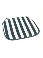 ARISE - Pack de 6 Cojines para Sillas de Exterior 39x39 cm – Rayas Verde Oscuro y Negro | Almohadillas Portátiles y Cómodas para Jardín, Terraza, Playa, Camping, Picnic o Pesca | Diseño Suave y Resistente - details 1