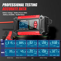 Cargador De Batería De Coche FOXSUR 12V 6A FTC-1206 Para Motocicleta Camión Mantenedor De Baterías De Agua Y Ácido Líquido Con Pantalla LCD Digital - details 4