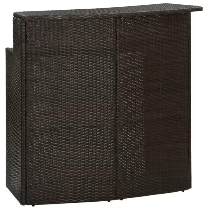 Mesa Alta de Jardín Marron sintético 120x55x110 cm - 1