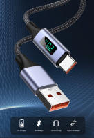 Cable De Carga Rápida TOPK AN50 Con Pantalla Digital USB Tipo C Y Micro USB 3A Para Samsung Xiaomi Cable Móvil Con Indicador LED - details 0