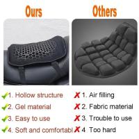 Almohadilla De Silla De Motocicleta Gel Honeycomb Malla 3D Cómoda Absorbente De Choque Alivio De Presión Transpirable - details 6