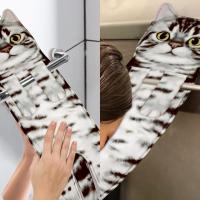 Divertidos Gatos Toallas de Mano Suspendible- Decoración Gato Baño Cocina - Toalla Absorbente Animal Regalos Navidad Cumpleaños Amigo Invisible-Regalos Originales Graciosos Mujer Amantes de Los Gatos - details 4