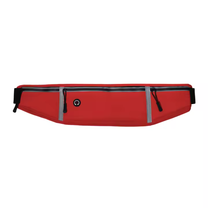 Riñonera Running Deportiva Impermeable, Bolsa Cintura Ajustable 50*11cm, Reflectante Cinturón Running Impermeable con Conector para Auriculares, Riñonera Antirrobo Cartera para Viaje Deporte Correr - 1