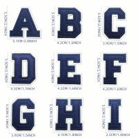 26pcs Parches Bordados De Letras Azules Navy A-Z Para DIY Sastre Para Ropa Bolsos Sombreros Decoración Paquete De 1 Pieza - details 6
