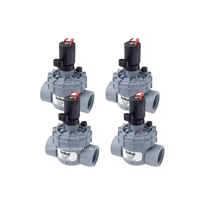 IRRITROL Pack 4 Electroválvulas de riego 9V Irritrol 2400MT 1'' tapa roscada. Funciona con programadores de riego a bateria - 1