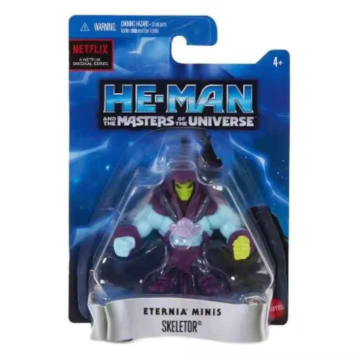 MASTERS OF THE UNIVERSE: Coleción mini figura - Skeletor Action - He-Man- Eternia Mini - Figure (8cm) - Regalo Original - Edad recomendada mayores de 3 años - 1
