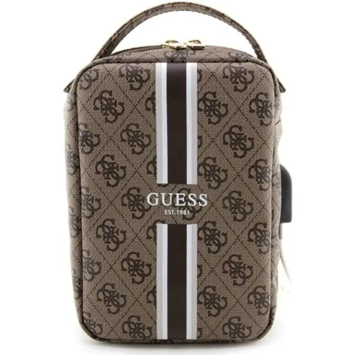 Bolso Organizador Guess Modelo 4G color Marrón Estampado de rayas GUHBP4RPSW - 1