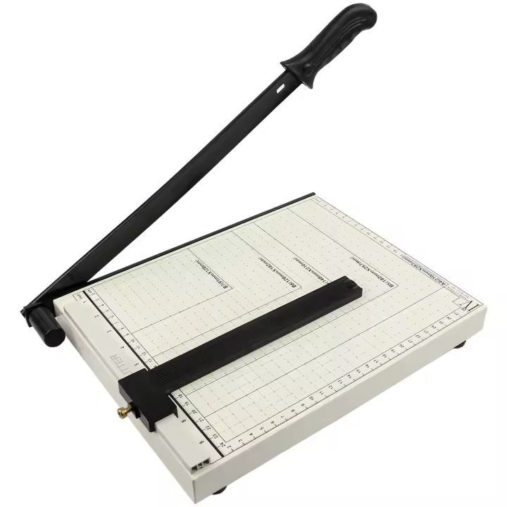 DEKORA SOUL Guillotina de Papel A4 Profesional con Base de Metal - Capacidad de Corte de 12 Hojas - Ideal para Oficina y Papelería Fotográfica - 1