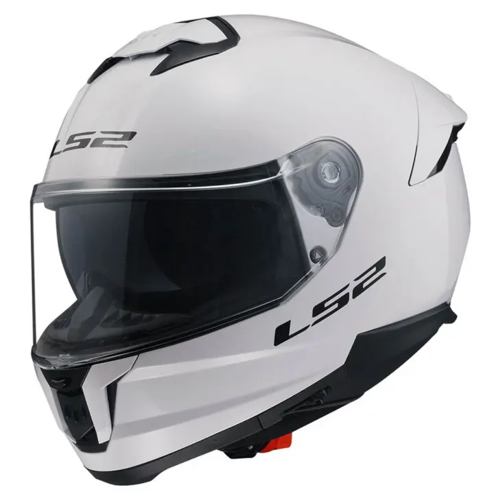Casco de Moto Integral LS2 Stream II Solid Blanco brillo ECE 22.06 - Cierre Micrométrico Rápido -Visor Solar - 1