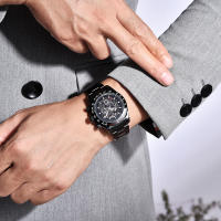 Reloj Mecánico De Moda PAGANI DESIGN 2023 Para Hombre Con Bezel Arcoíris Acero Inoxidable Resistente Al Agua Y Shock Con Calendario Completo Y Semana Display Cristal De Zafiro - details 13