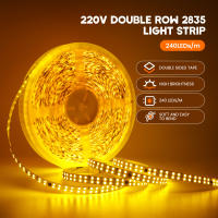 Tira LED Flexible 220V 240 LEDs/M 3000K 4000K 6000K IP44 Con Driver Integrado Luz De Cinta Suave Para Decoración Del Hogar Y Ropa 5M 10M 20M/Rol - details 0
