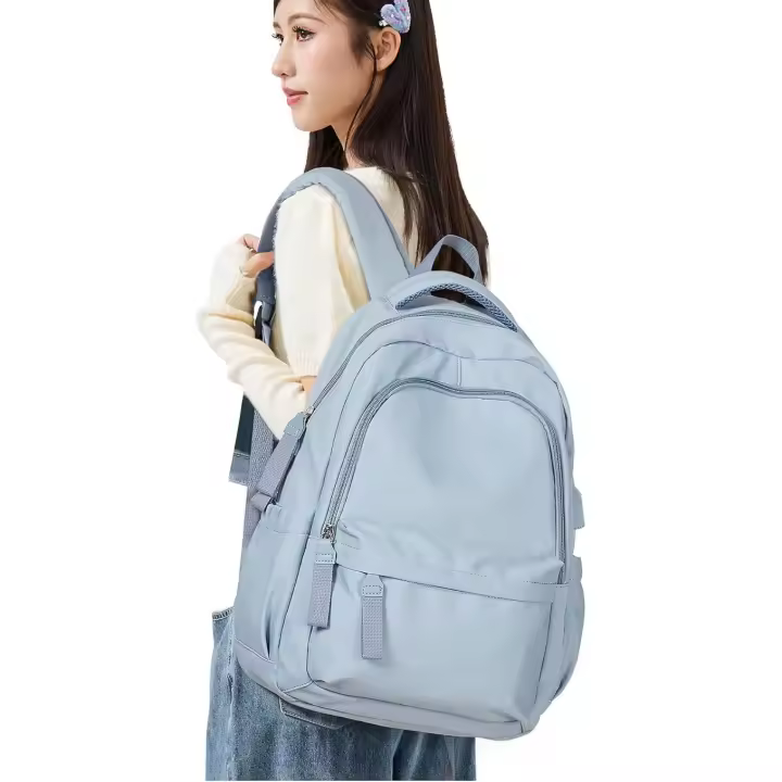 Mochila para computadora portátil, mochila para computadora portátil impermeable con bolso escolar de 16 pulgadas con carga USB - 1
