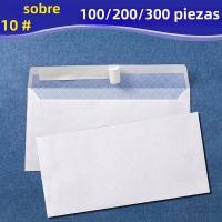 Envoltorio Blanco Sin Ventana 100/200/300 Piezas Para Negocios Seguro Que Puede Almacenar Papel A4 Facturas Y Billetes Sellado Por Sí Mismo - details 0