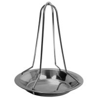 Asador de Pollo Vertical Acero inoxidable Para Horno Barbacoa , Soporte para Asar Pollo en Casa y Camping, Montaje Facil Diseño Practica Estructura Estable - Maxia Market - details 4
