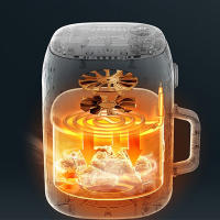 Freidora de Aire 2L 1000W, Freidora Sin Aceite, Mini Freidora para 1, 2 o 3 Personas, Antiadherente, Temporizador y Temperatura Ajustable, con Rejilla, Air Fryer 2 litros Facil de Usar y limpiar. Freidora Sencilla, Económica y Practica. - details 5