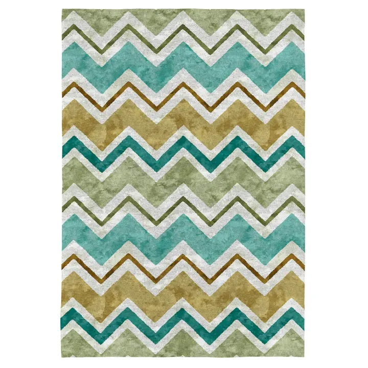 RUGS&RUGS - Alfombra decorativa EYRA verde. Varios tamaños disponibles. - 1