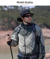 Sombrero De Pescador Xinbaoguan Para Hombres 100% Nylon Protección Solar Transpirable Gran Sombrilla Verano Casual - details 13