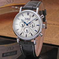Reloj Mecánico Automático JARAGAR 348 Para Hombre Con Correa De Cuero Lujo Resistente Al Agua Casual Business Reloj Hombre - details 18
