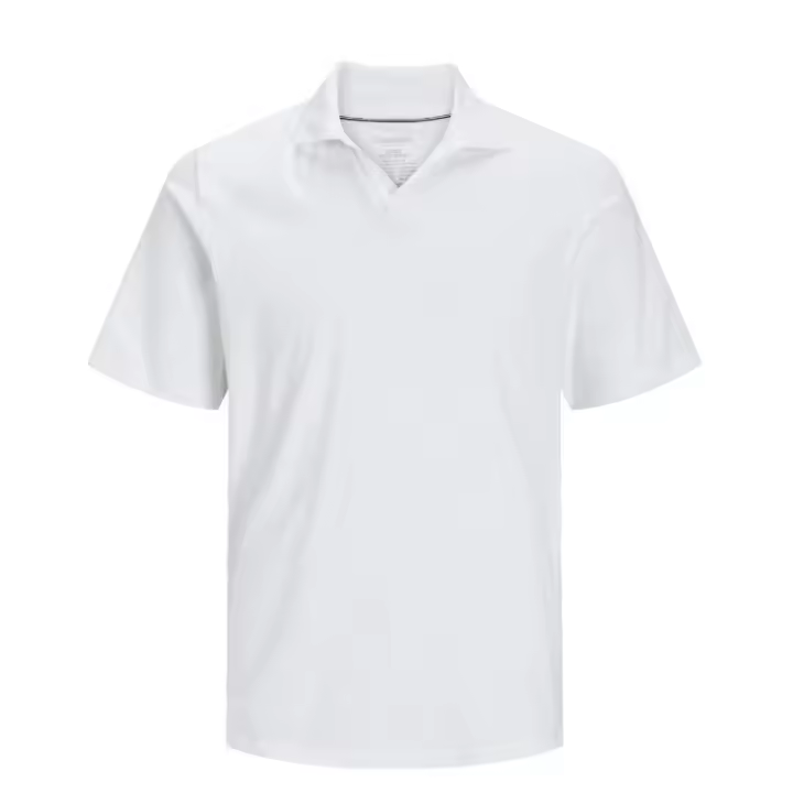 JACK & JONES Polo liso para hombre | 12246712 Crockery - 1