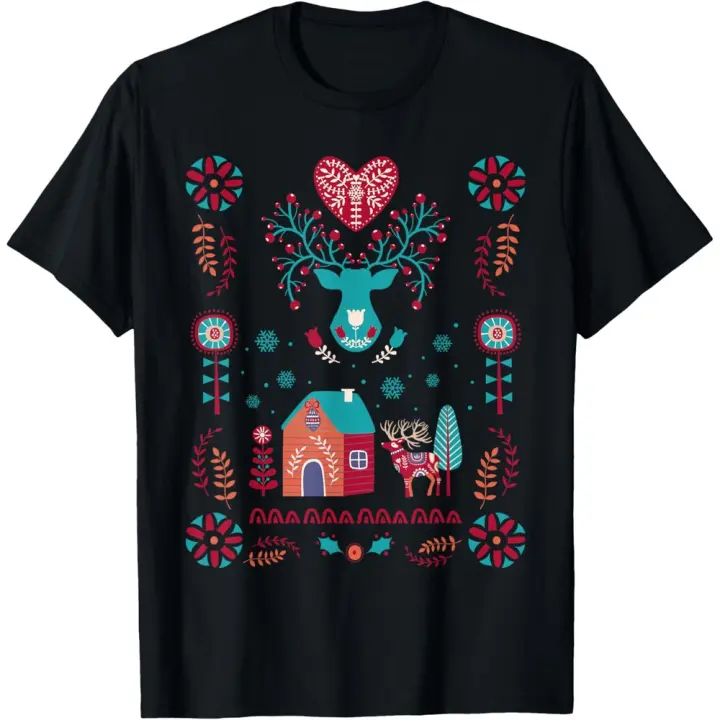 Camiseta de Manga Corta, 100% Algodón, Ropa Unisex para Hombres y Mujeres en 5 Tallas, Camiseta Negra, Cuello redondo con estampado. - 1