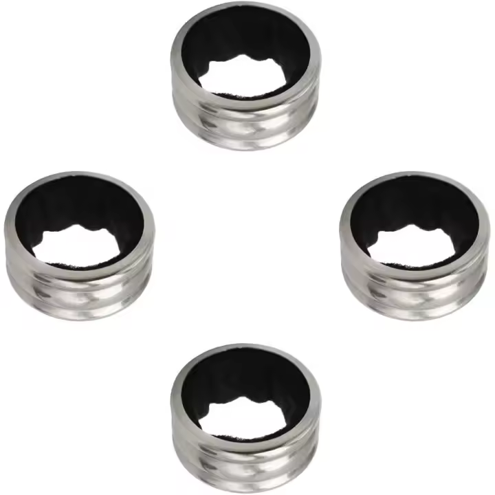 Wine Bottle Drip Collar, 4 Pcs Stainless Steel Wine Bottle Collars Drip Ring, Wine Bottle Collar Wine Drip Ring, Wine Drip Rings - 1
