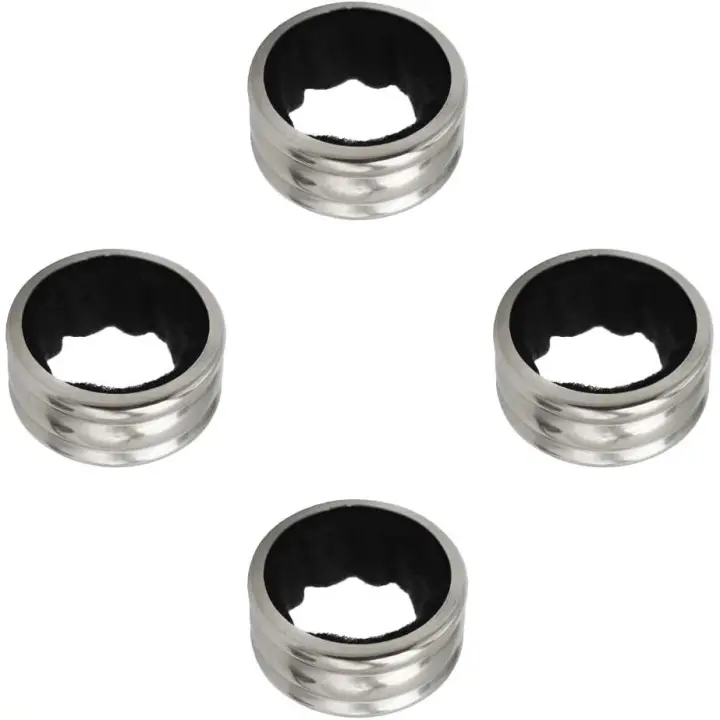 Wine Bottle Drip Collar, 4 Pcs Stainless Steel Wine Bottle Collars Drip Ring, Wine Bottle Collar Wine Drip Ring, Wine Drip Rings - 1