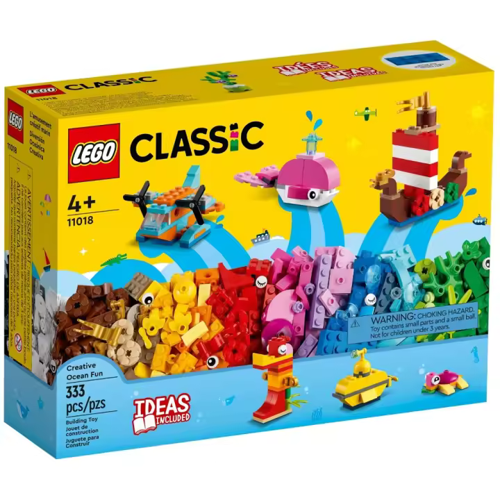 LEGO CLASSIC - DIVERSIÓN OCEÁNICA CREATIVA, 11018, TIENDA CON LICENCIA OFICIAL - 1