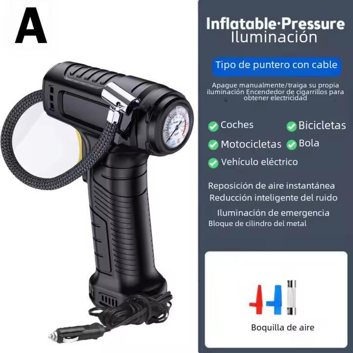 ZVD Bomba de Aire Portátil  120W Inalámbrica/Cableada Inflador de Neumáticos Digital para Coche Bicicleta Bolas Tipo de Enchufe: PUMPS - 1
