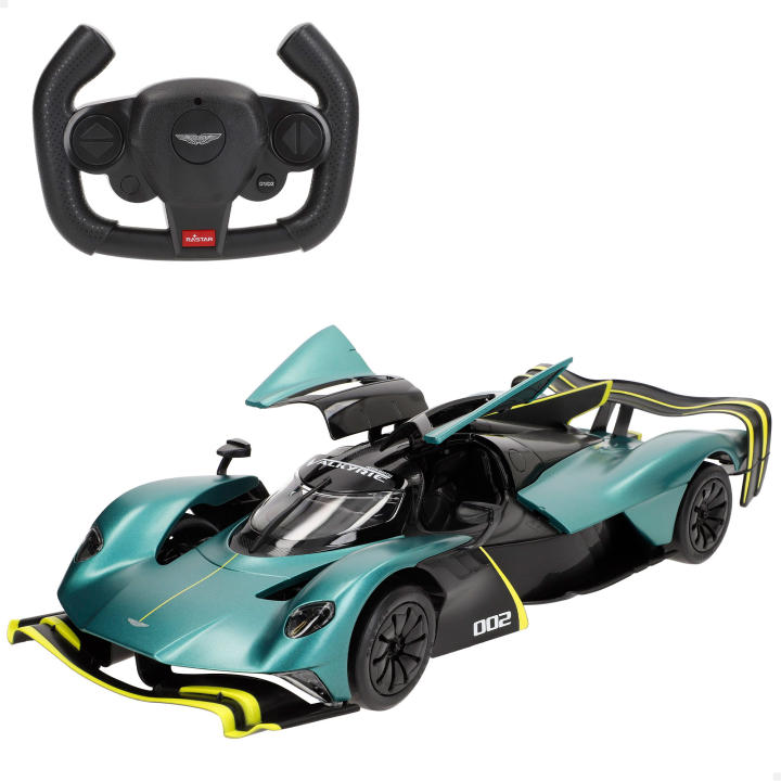 RASTAR - Coche teledirigido Aston Martin Valkyrie AMR Pro, licencia oficial, escala 1/14, 2.4 GH.z, USB, incluye luces, puertas delanteras abatibles, coches teledirigidos, coches radiocontrol, regalos niños, juguetes niños 6 años