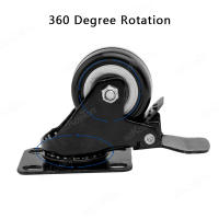 Ruedas De Silla Para Muebles 4pcs Conjunto De Rodillos Negros Para Carro De Plataforma Y Asiento Pesado Accesorio Doméstico - details 3