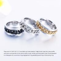 Anillo De Acero Inoxidable Para Hombre Con Cadena Giratoria Moderno Anillo De Dedo Casual Joyería Accesorio Masculino Regalo - details 0