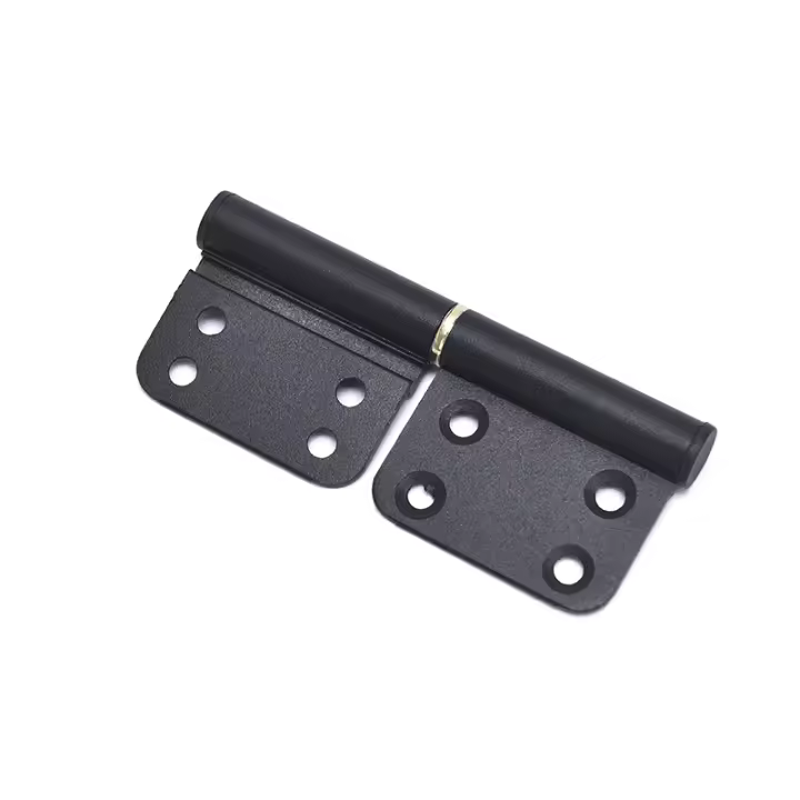 Juego De 2 Piezas De Juego De Bisagras De Puerta En Aluminio Negras De 4 Pulgadas Bisagra Desmontable Para Cocina Y Toilette Herramienta De Puerta Desmontable - 1