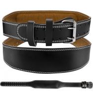 Cinturón Lumbar Cuero Acolchado Gym Resistente Alta Calidad - details 0