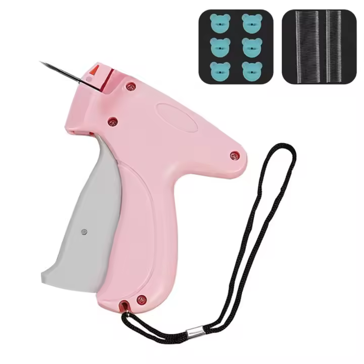 Fijador De Ropa Portátil Con Hebjes Y Gun De Costura Micro Para Herramienta De Reparación De Ropa Para Mujeres Material De Algodón - 1