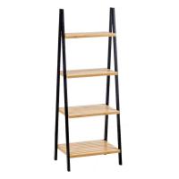 STARLEY-Estantería Escalera Negro Natural Bambú Madera 3 estantes 40x30x81.5cm,4 estantes 40 x 30 x 109 cm - details 1