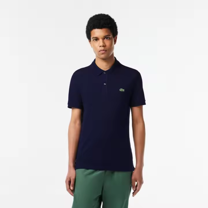 Polo Azul Marino Lacoste L.12.12 Slim Fit en Petit Piqué - 1