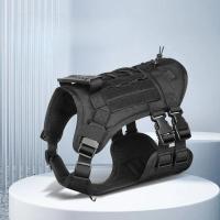Correa Táctica Para Perros Grandes Con Cremallera Retráctil Y Correa De Hombro Gran Capacity Para Pitbull Accesorios Para Perros - details 1