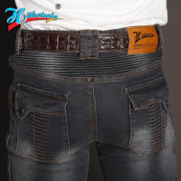 Pantalones De Motocicleta Para Hombres Con Protección De Rodilla Y Antigolpes Kevlar Aramid Fireproof Casual Motocross Azul - details 13