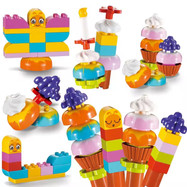 Conjunto De Bloques De Construcción Grande 29pcs Serie Amigos DIY Creativo Soñar Helado Kawaii Juguetes Para Niñas Regalo De Cumpleaños - 1
