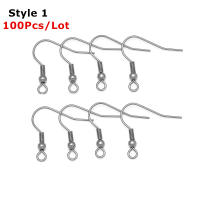 20-100pcs Tenas De Oído De Acero Inoxidable Hipooalérgicas Para Colgantes De Joyería DIY Accesorios De Componentes HK039 - details 2