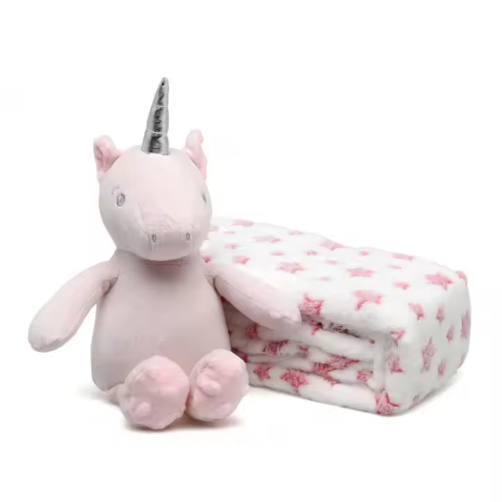 Kiokids Peluche Unicornio Con Mantita 100% Poliester - 1