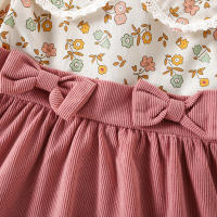 Vestido De Niña Con Pétalos Para Primavera Otoño Vestido Largo Con Lazo Flores Moda Infantil Ropa De Bebé Dulce Y Lindo - details 5