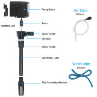 Bomba Multifuncional Para Acuario 3 En 1 Circulación De Agua Filtro Oxigenación Cambio De Agua Submersible Para Tanque De Peces - details 2