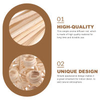 20 Pcs De Varillas De Aromaterapia Para Disipador De Aceites Esenciales Herramienta De Madera Para El Hogar Accesorio De Difusor De Fragancia - details 1