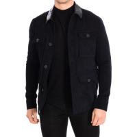 Zapa-Abrigo de alta costura con cuello solapa de piel HDPAR19-HD310 para Hombre